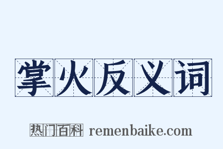 掌火反义词是什么意思的图片